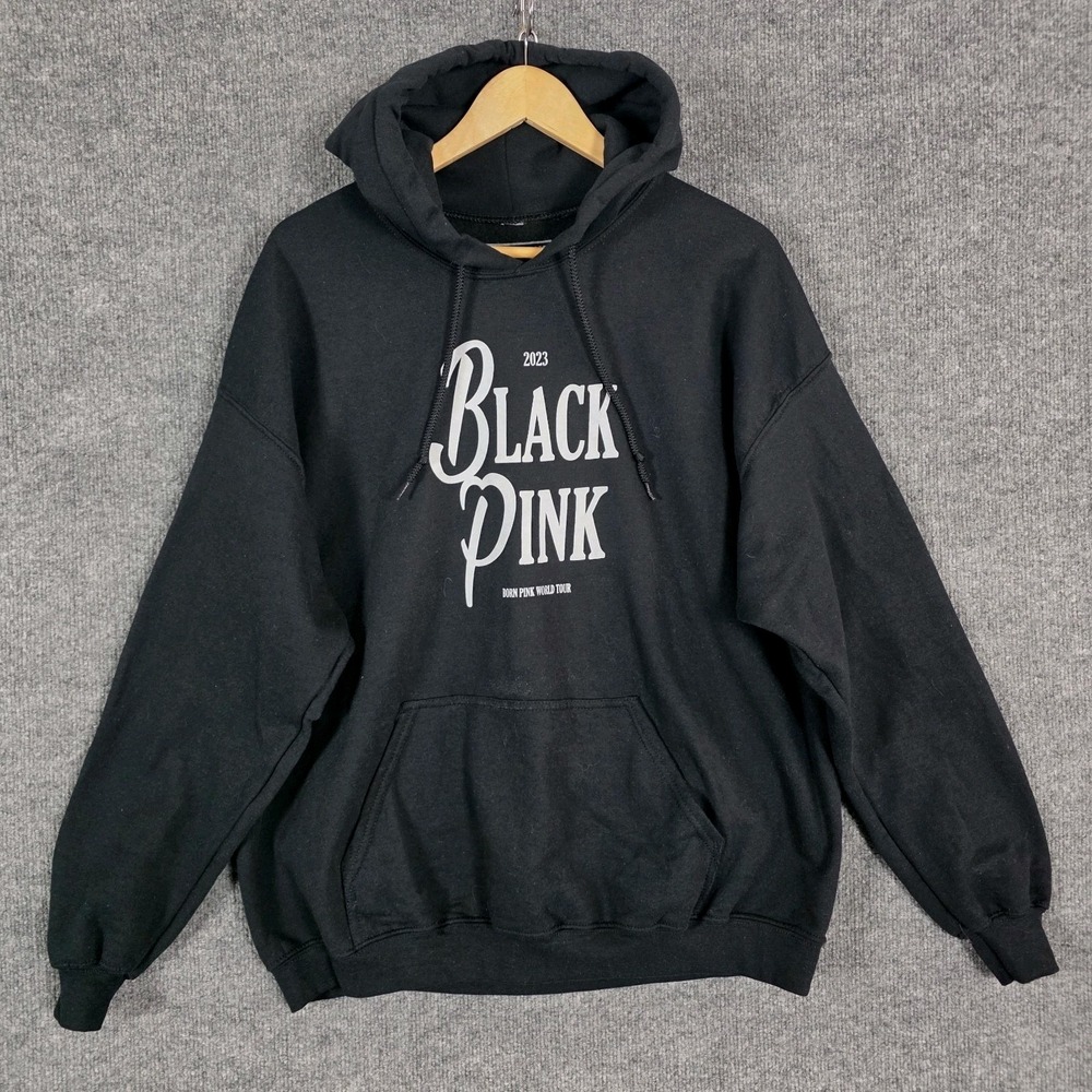 BLACKPINK‎ Born Pink World Tour Hoodie XL Black K Pop Oversized 2023 Merch Swag